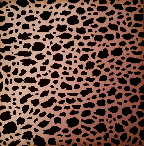 12 x 12 scrapbook single sided paper  - black and tan cheetah print pattern