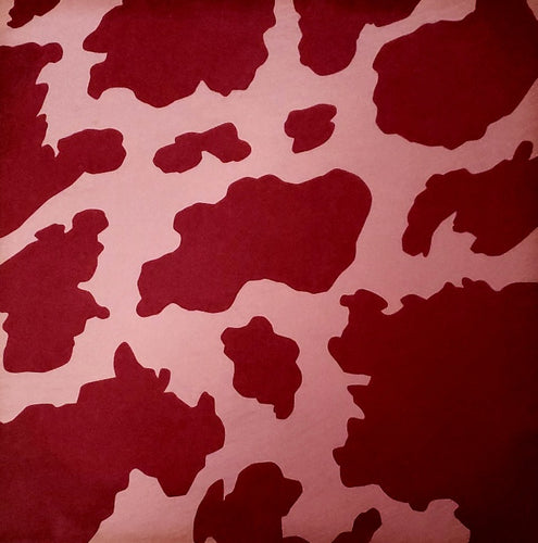 12 x 12 scrapbook single sided paper  - cow print red