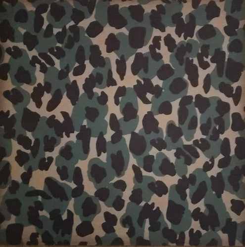 12 x 12 scrapbook single sided paper  - blue large cheetah  print