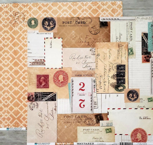 Bazzill basics double sided paper 12 x 12 - wayfarer gadabout