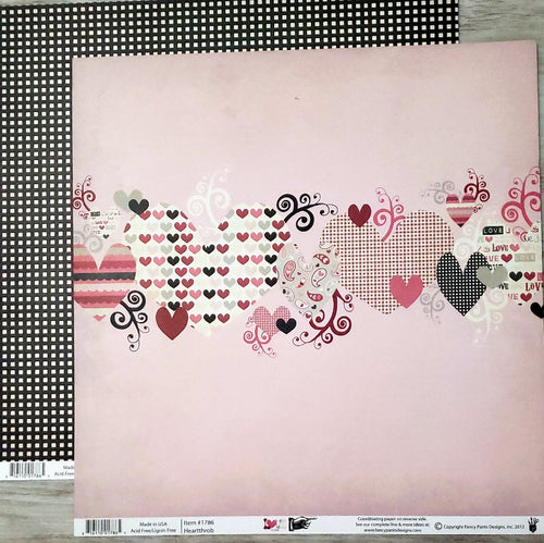 Fancy pants double sided paper 12 x 12 - heartthrob