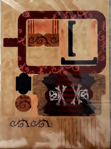 Rusty Pickle - 8 1/2  x 11 sheet- cap'n Jack cardstock  tags