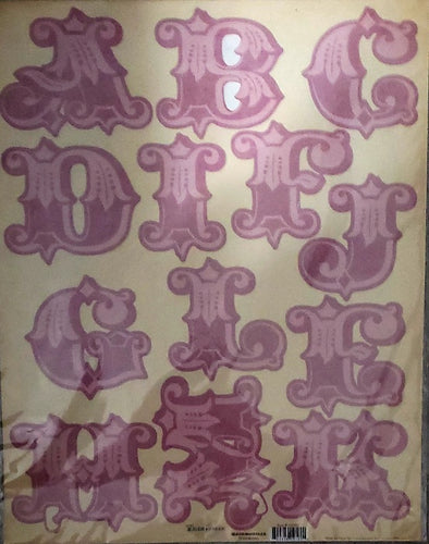 My Minds Eye 12 x 15 XL monogram punchout sheet- Tres Jolie Mademoiselle