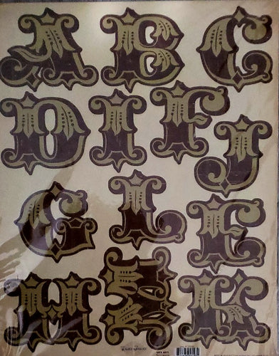 My Minds Eye 12 x 15 XL monogram punchout sheet- Tres Jolie Oui Oui