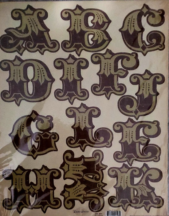 My Minds Eye 12 x 15 XL monogram punchout sheet- Tres Jolie Oui Oui
