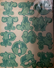 Load image into Gallery viewer, My Minds Eye 12 x 15 XL monogram punchout sheet- Tres Jolie Bonjour