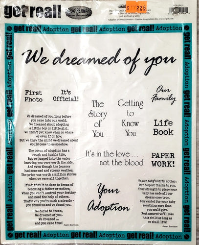 Creative Imaginations -  8 1/2 x 11 sticker - adoption