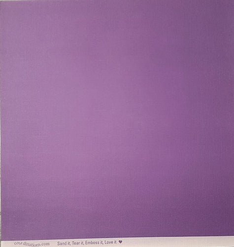 Core'dinations - foundations collection textured solid color cardstock - 12 x 12 - Izmir purple