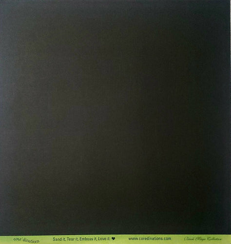 Core'dinations - textured solid color cardstock - 12 x 12 - black magic wizard