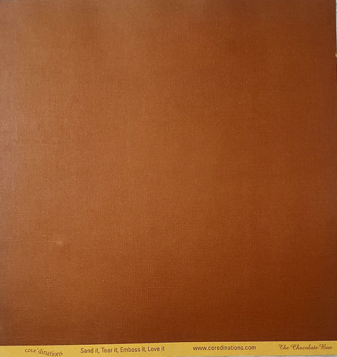 Core'dinations - textured solid color cardstock - 12 x 12 - the chocolate box maplenut