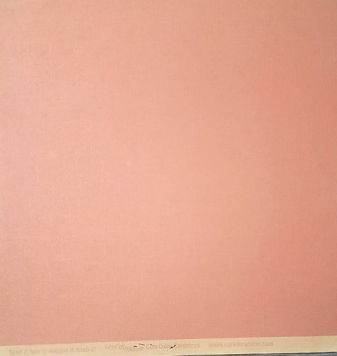 Core'dinations - foundations collection textured solid color cardstock - 12 x 12 - satin rose