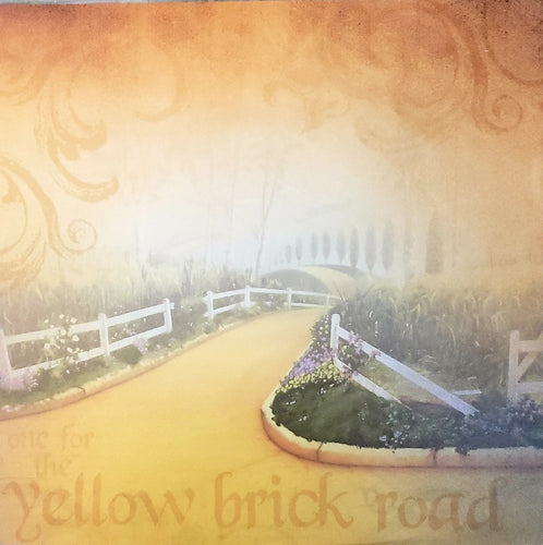 Paper House productions 12 x 12 single sided patterned paper - Wizard of oz - yellow brick road 2