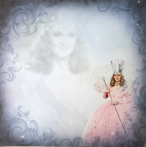 Paper House productions 12 x 12 single sided patterned paper - Wizard of oz - Glinda the good witch