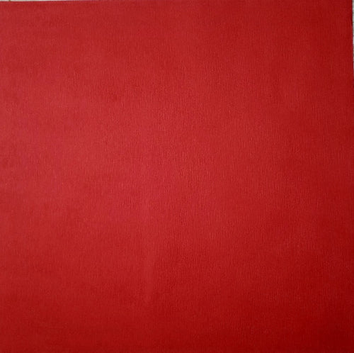 Canson specialty cardstock - 12 x 12 - fiber - tomato silk