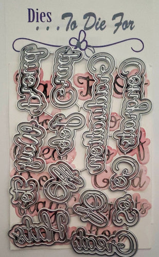 Dies ... to die for LLC  metal cutting die - Seasons words - Graduation