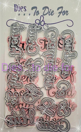 Dies ... to die for LLC  metal cutting die - Seasons words - Graduation