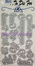 Load image into Gallery viewer, Dies ... to die for LLC  metal cutting die - Seasons words - Graduation