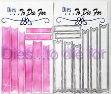 Load image into Gallery viewer, Dies ... to die for metal cutting die - Stitched Fishtail ribbons