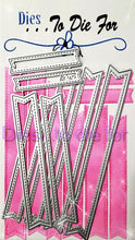Load image into Gallery viewer, Dies ... to die for metal cutting die - Stitched Fishtail ribbons