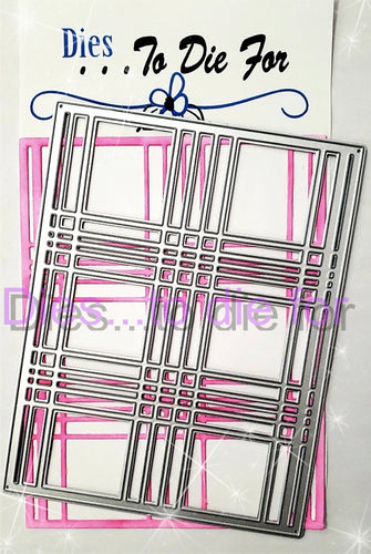 Dies ... to die for metal cutting die - Plaid 2 skinny lines