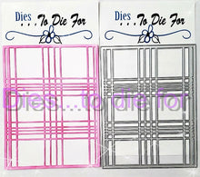 Load image into Gallery viewer, Dies ... to die for metal cutting die - Plaid 2 skinny lines
