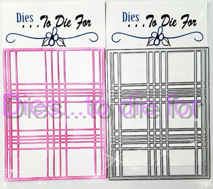 Dies ... to die for metal cutting die - Plaid 2 skinny lines