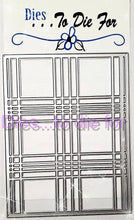 Load image into Gallery viewer, Dies ... to die for metal cutting die - Plaid 2 skinny lines