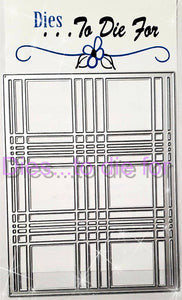 Dies ... to die for metal cutting die - Plaid 2 skinny lines