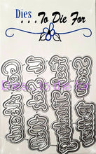 Load image into Gallery viewer, Dies ... to die for metal cutting die - Seasons Sick / Feel Better words with shadow
