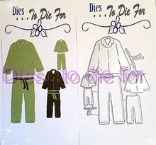 Load image into Gallery viewer, Dies ... to die for LLC metal cutting die - PJ's Pajamas Button up