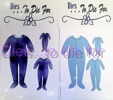 Load image into Gallery viewer, Dies ... to die for LLC metal cutting die - PJ's Pajamas footie