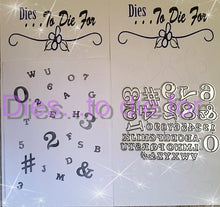 Load image into Gallery viewer, Dies ... to die for LLC metal cutting die -  Sports Uniform Letters &amp; numbers