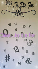 Load image into Gallery viewer, Dies ... to die for LLC metal cutting die -  Sports Uniform Letters &amp; numbers