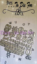 Load image into Gallery viewer, Dies ... to die for LLC metal cutting die -  Sports Uniform Letters &amp; numbers