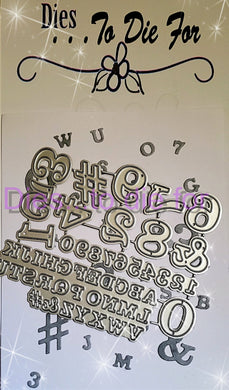 Dies ... to die for LLC metal cutting die -  Sports Uniform Letters & numbers