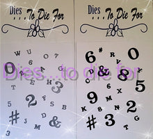 Load image into Gallery viewer, Dies ... to die for LLC metal cutting die -  Sports Uniform Letters &amp; numbers