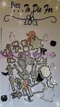 Load image into Gallery viewer, Dies ... to die for LLC metal cutting die - PJ&#39;s Pajamas Halloween add on