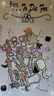 Dies ... to die for LLC metal cutting die - PJ's Pajamas Halloween add on