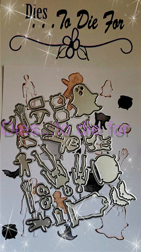 Dies ... to die for LLC metal cutting die - PJ's Pajamas Halloween add on