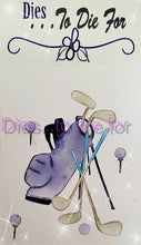 Load image into Gallery viewer, Dies ... to die for LLC metal cutting die - Golf bag, ball and clubs