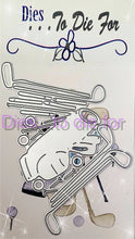 Load image into Gallery viewer, Dies ... to die for LLC metal cutting die - Golf bag, ball and clubs