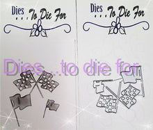 Load image into Gallery viewer, Dies ... to die for LLC metal cutting die - Checkered racing flag