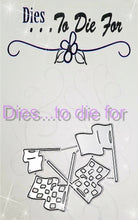 Load image into Gallery viewer, Dies ... to die for LLC metal cutting die - Checkered racing flag