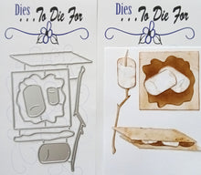 Load image into Gallery viewer, Dies ... to die for LLC metal cutting die - S'mores Smores - Campfire