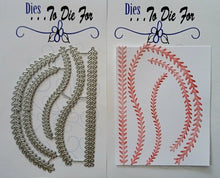 Load image into Gallery viewer, Dies ... to die for LLC metal cutting die -  Baseball stitch border
