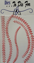 Load image into Gallery viewer, Dies ... to die for LLC metal cutting die -  Baseball stitch border