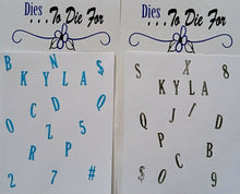 Load image into Gallery viewer, Dies ... to die for LLC metal cutting die - Kyla's Mini Alphabet