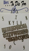 Load image into Gallery viewer, Dies ... to die for LLC metal cutting die - Kyla's Mini Alphabet