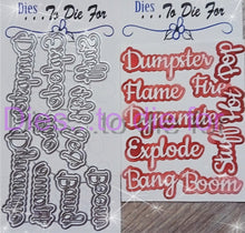 Load image into Gallery viewer, Dies ... to die for LLC metal cutting die - Seasons Fireworks words