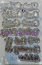 Load image into Gallery viewer, Dies ... to die for LLC metal cutting die - Seasons words - Seafood / Ocean